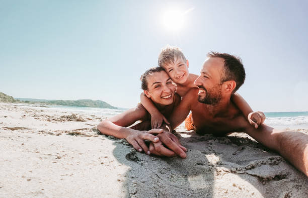 Summer family selfie