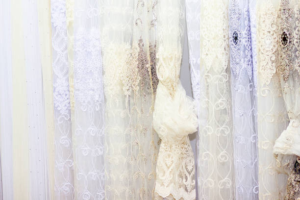 istock Beautiful curtains in the store showroom 2186821374