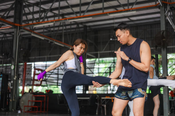istock Empowerment in Motion: Kickboxing with a Trainer 2186831877