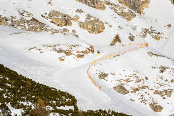 Vital Mid adult men, snow skier,  skiing carving. Enjoying in lightweight  fresh snow.  Shot with Canon 5DMarkIII, developed from RAW, Adobe RGB color profile.  