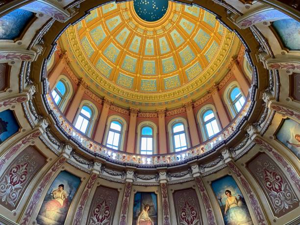 The interior of the Capitol Dome in Lansing, Michigan.For more images in and around Lansing, please visit my lightbox.