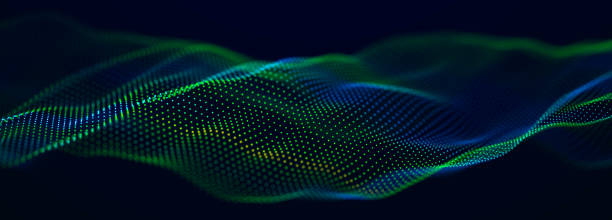 istock Abstract illustration with connected dots and lines. Digital network background. The concept of science, technology. 3D 2186847461
