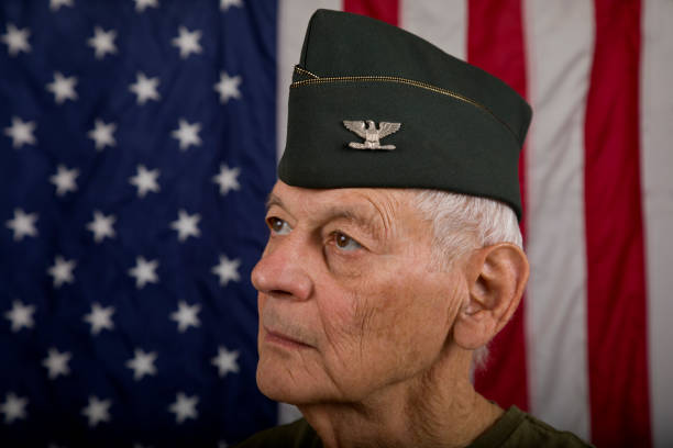 istock Retired U.S. Army Officer looking up 2186868791
