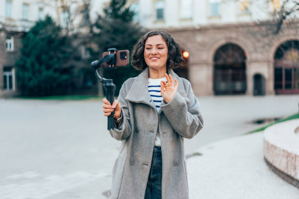 istock Female Influencer making video content for her vlog 2186869084