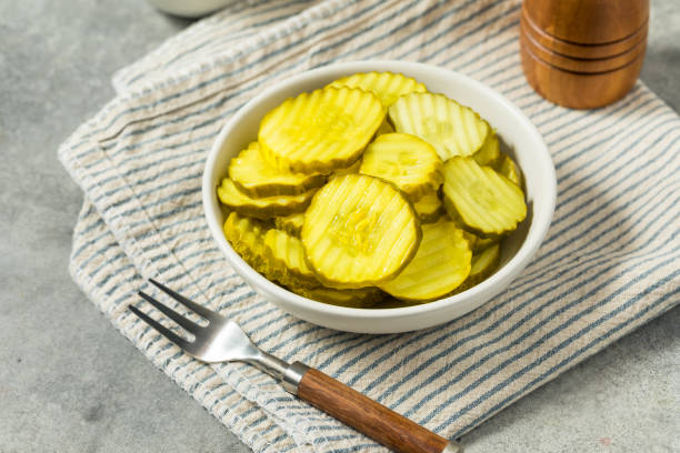 istock Homemade Organic Dill Pickle Slices 2186870467