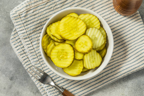istock Homemade Organic Dill Pickle Slices 2186870485