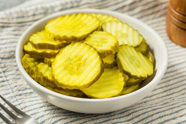 istock Homemade Organic Dill Pickle Slices 2186870526