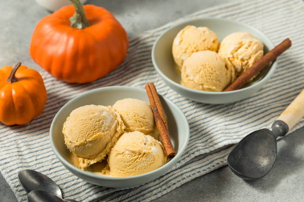 istock Organic Homemade Pumpkin Pie Ice Cream 2186870592