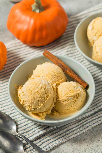 istock Organic Homemade Pumpkin Pie Ice Cream 2186870604