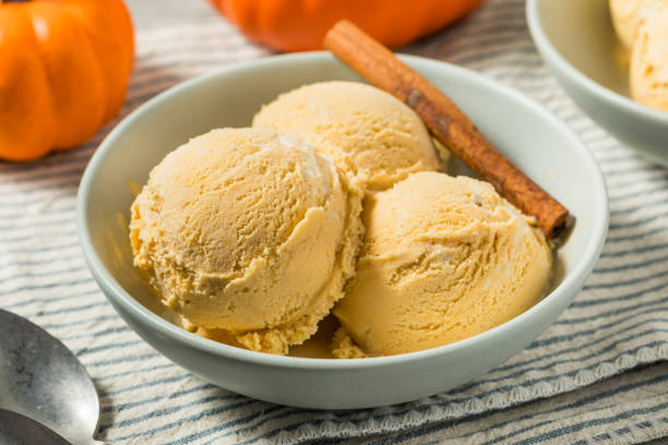 istock Organic Homemade Pumpkin Pie Ice Cream 2186870616