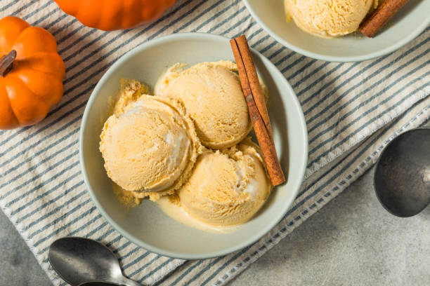 istock Organic Homemade Pumpkin Pie Ice Cream 2186870710