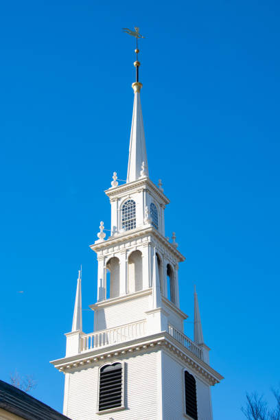 istock Trinity Church Steeple - Newport, Rhode Island 2186871835
