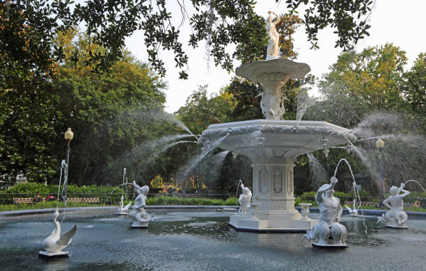 istock Scenery with Forsyth Fountain 2186875560