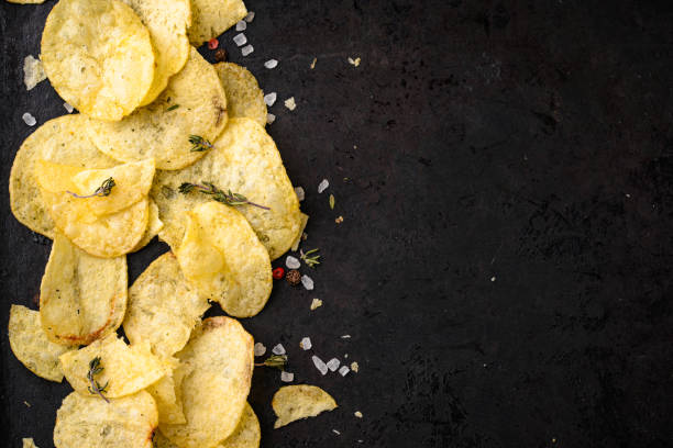 istock Crispy salty homemade potato chips 2186876979