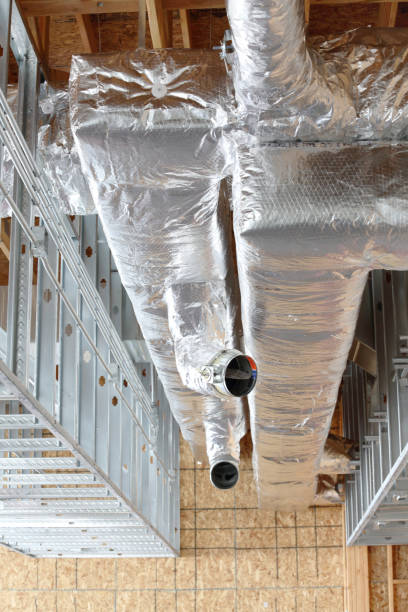 istock Insulated air ducts in a modern HVAC system. 2186878449