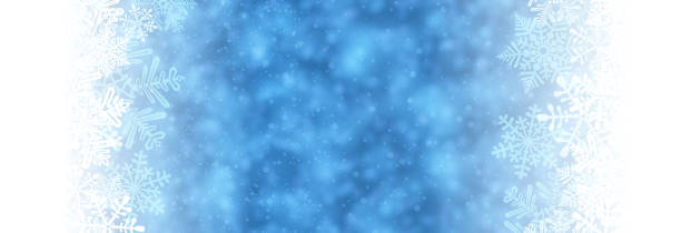 istock Blue Winter Background with Snowflakes and Frost 2186879841
