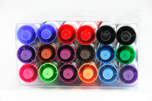 istock Colorful marker pens isolated on white background 2186882726