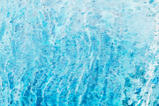 Retouched illustration texture with a rough and cold impression of ice walls.