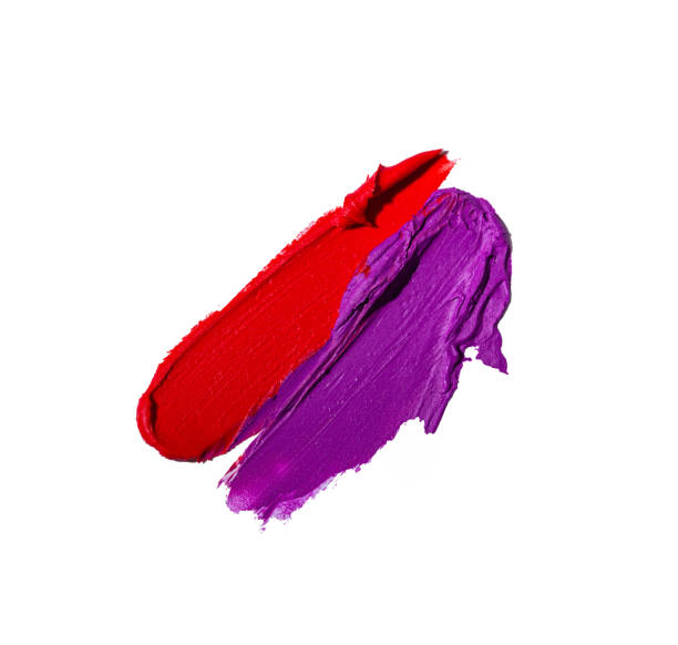 istock Various lipstick swatch stroke isolated on white 2186890993