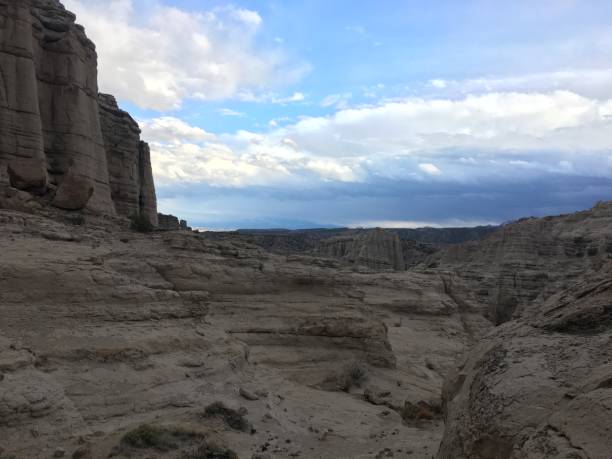 istock desert landscape with rock formations 2186892297
