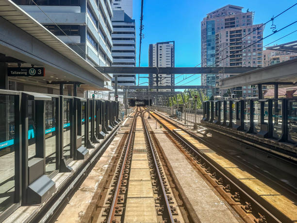 istock View from the Front of Sydney's Driverless Metro Train at Chatswood 2186897801