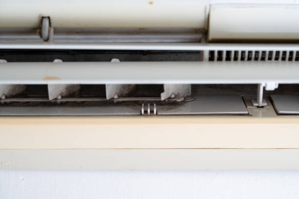 Air conditioner with very dirty air vents.