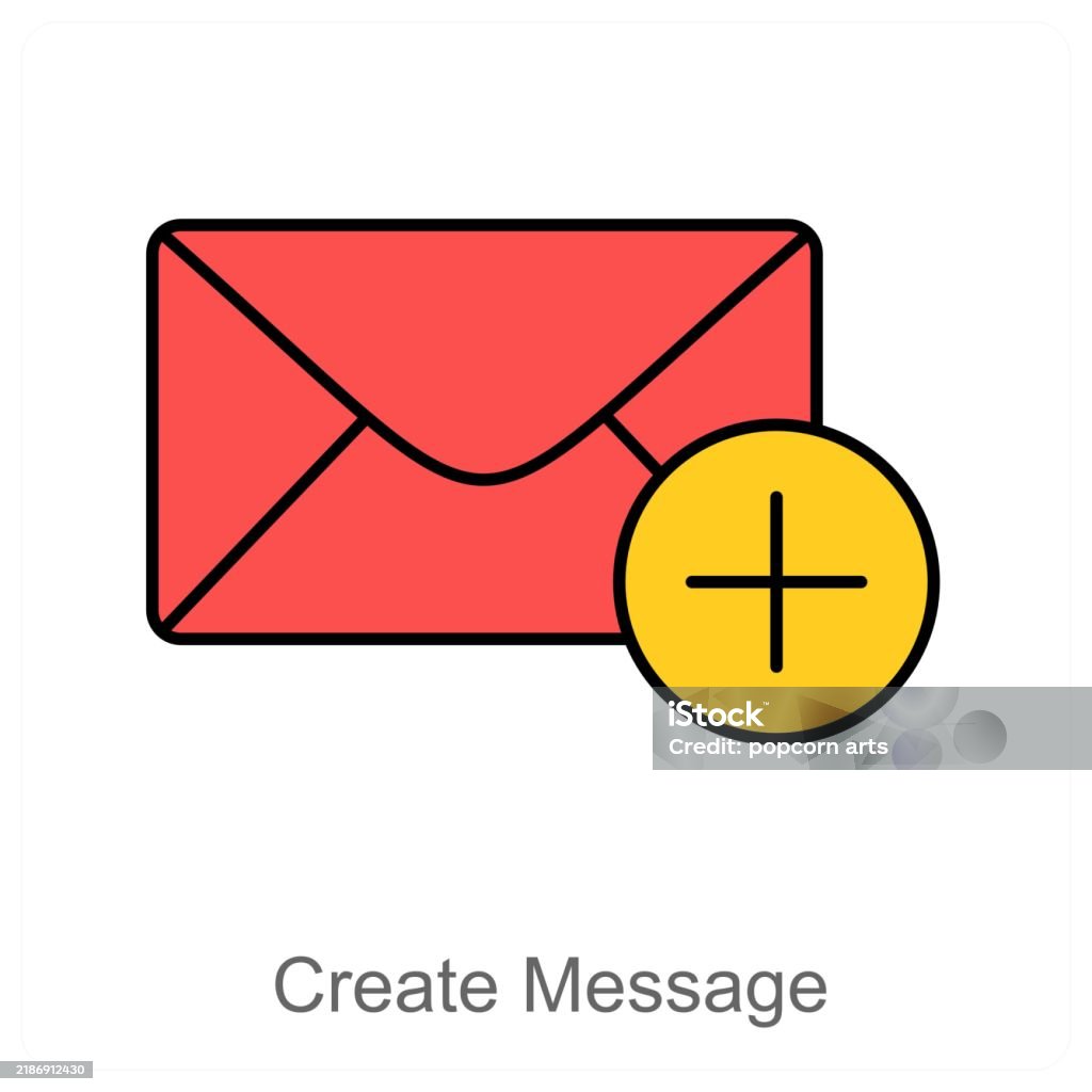 Creating Message Picture Create Message Stock Illustration - Download Image Now - Concepts ...