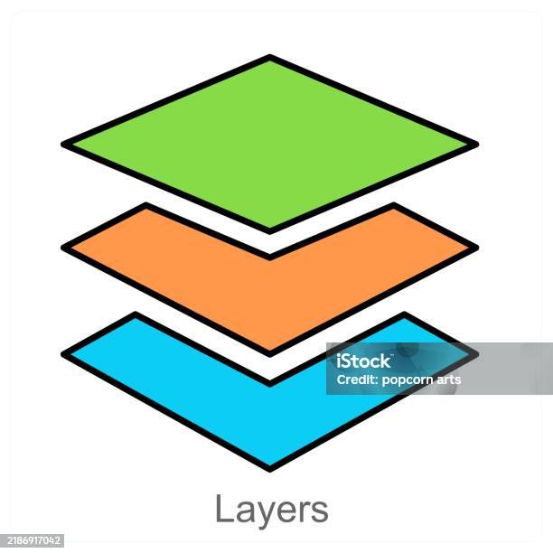 Graphical Layer Layers Stock Illustration - Download Image Now - Concepts, Concepts ...