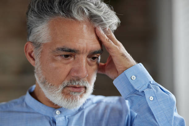 istock Worried senior man. 2186920000
