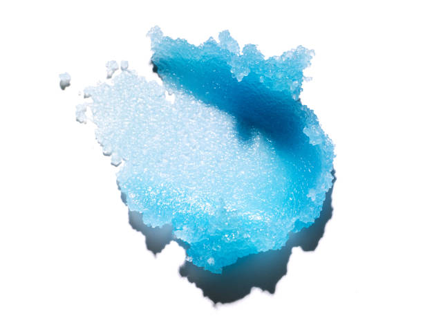 istock cosmetic smears scrub cream texture on white background 2186920549
