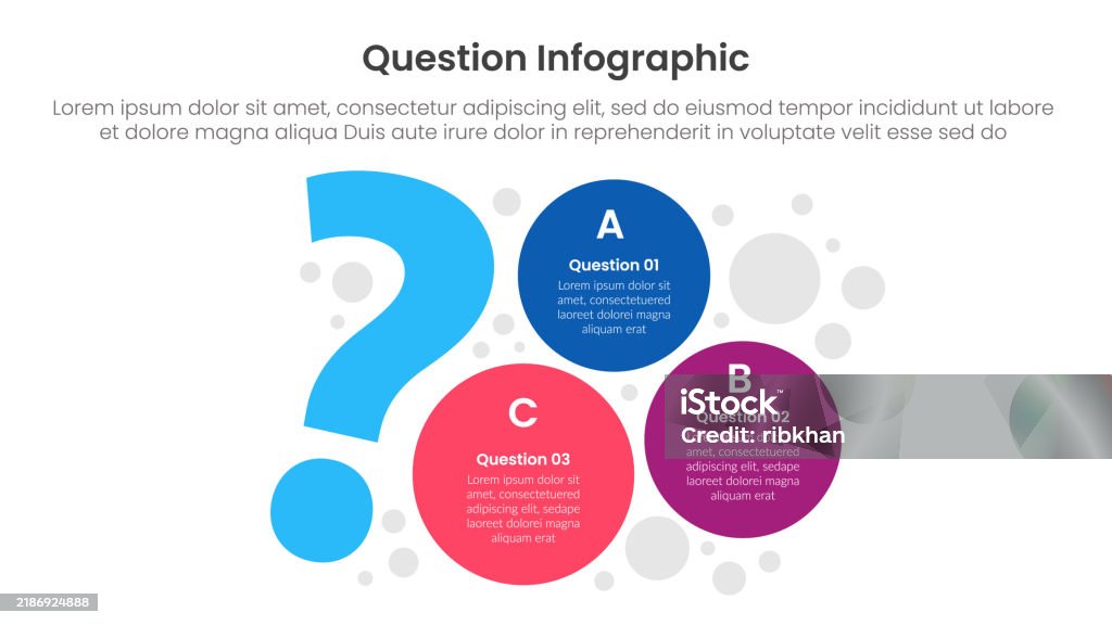 Questions Infographic Question Infographic Template Banner With Big Question Symbol With ...