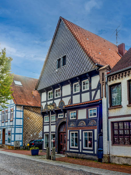 istock Traditional houses in Hessisch Oldendorf, Germany 2186927872