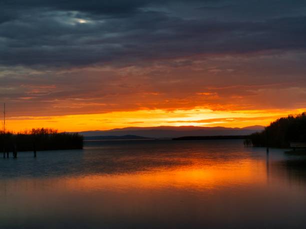 istock Sunset at Lake Neusiedl, Austria 2186929253