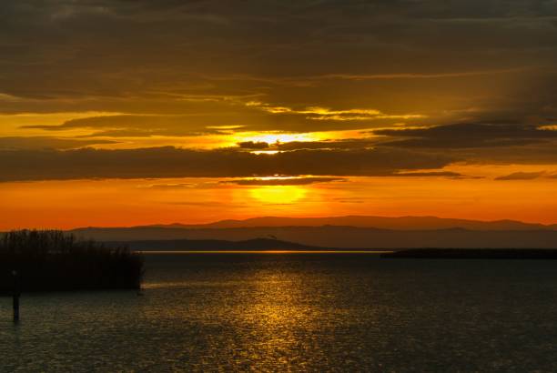 istock Sunset over Lake Neusiedl in Austria 2186929257