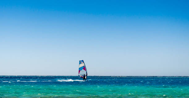 istock windsurfer rides in the sea in Egypt Dahab 2186932468