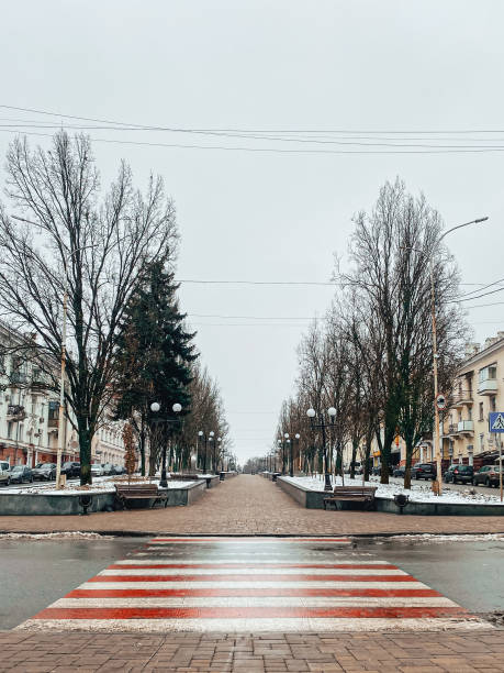istock Winter Crosswalk to the Alley 2186933258