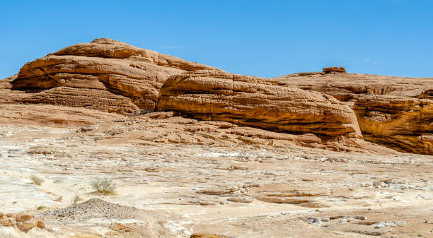 istock rocky mountains in the desert in Egypt 2186935905