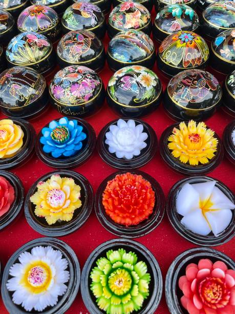 Thailand- souvenir - flower shaped soaps
