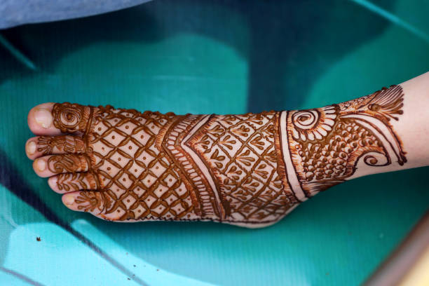 istock An artist applying intricate henna. 2186942307
