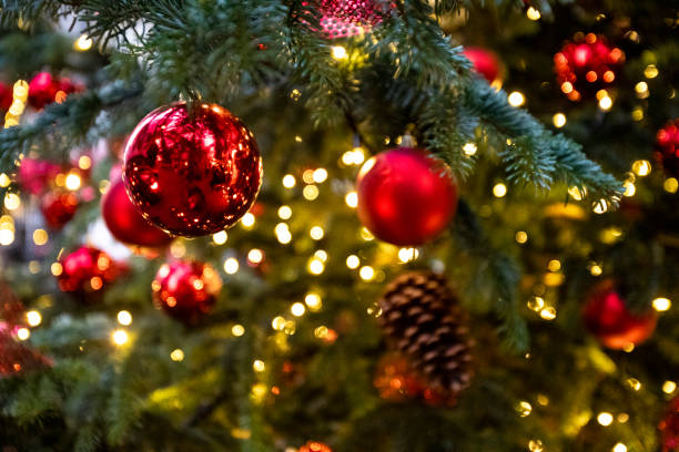 istock Close-up of Christmas bauble decorations 2186946017