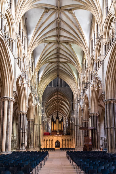 istock Nave in Lincoln Cathedral in Lincoln, UK 2186960217