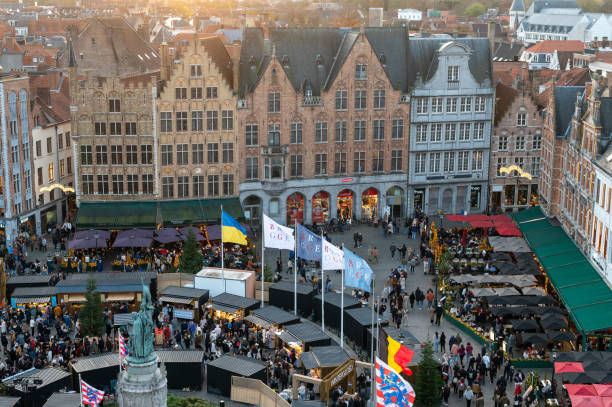 istock Christmas Market in Bruges 2186962591