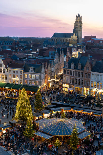 istock Christmas Market in Bruges 2186962786