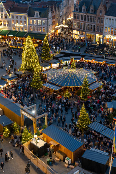istock Christmas Market in Bruges 2186962933