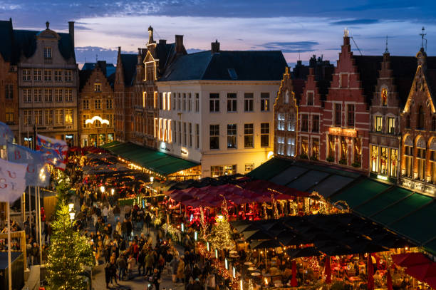 istock Christmas Market in Bruges 2186963222