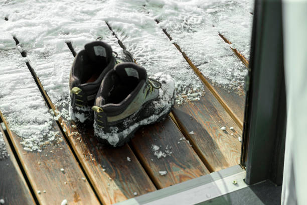 istock snow boots on the doorstep 2186966125