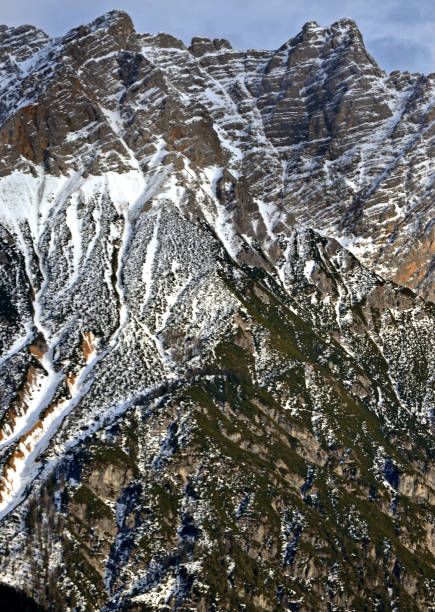 rough mountains in the alpes
