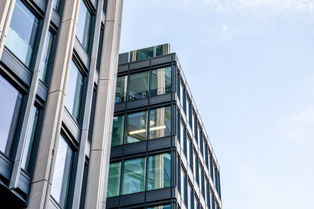 istock Multi-storey office building with windows , business environment 2186971852