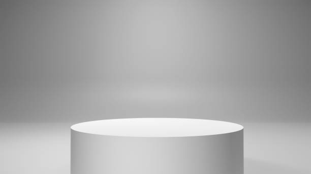 istock White Product Podium on White Background 2186973483