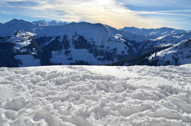 mountains in the sunshine